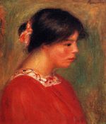 Head of a woman in red 1909